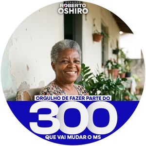 Moldura da campanha Roberto Oshiro.